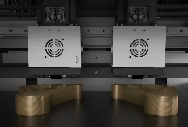 PAEK için optimize çift nozzle