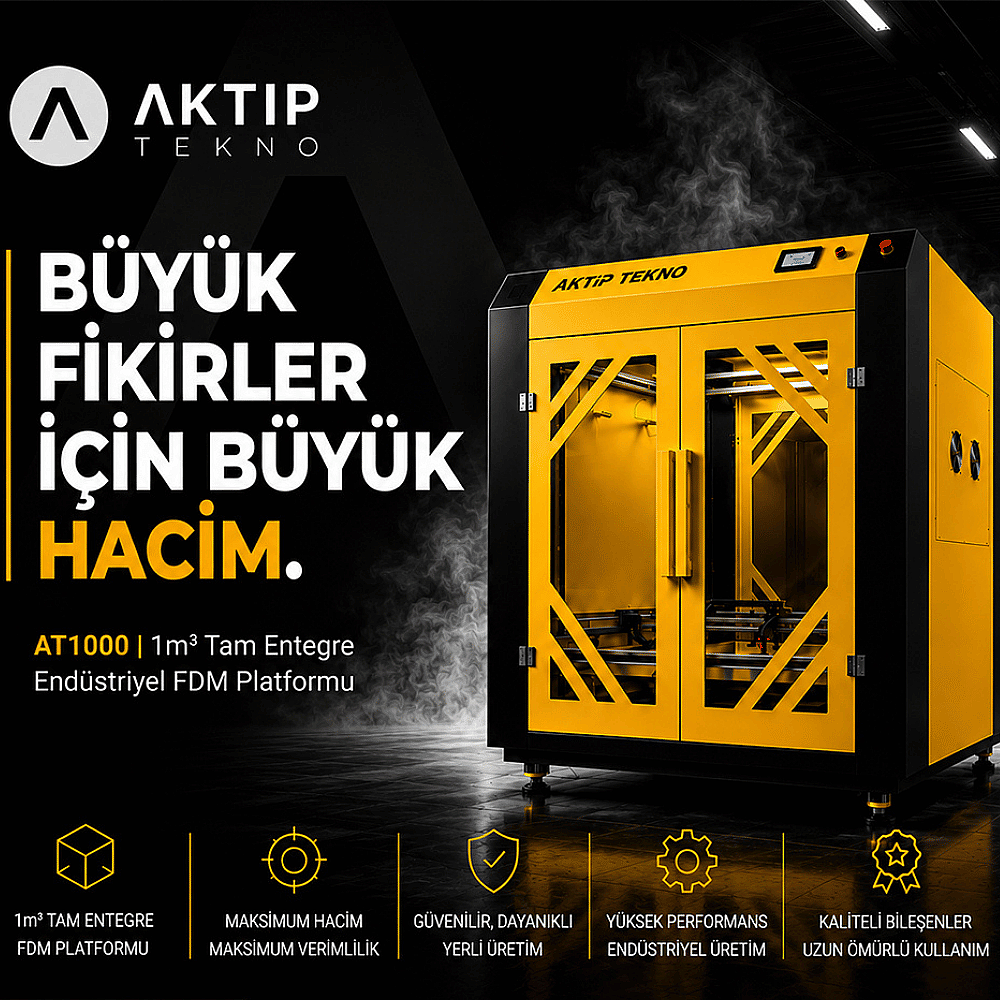 AKTIP TEKNO AT1000 3D Yazıcı - 7