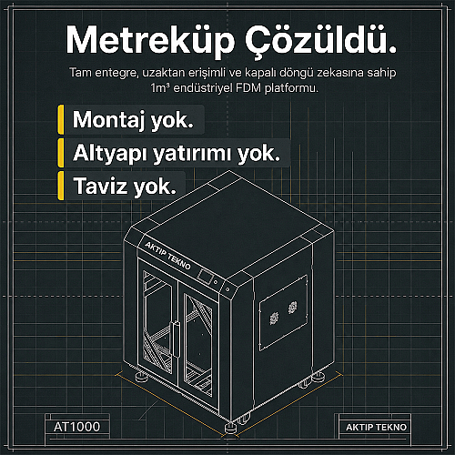 AKTIP TEKNO AT1000 3D Yazıcı - 5