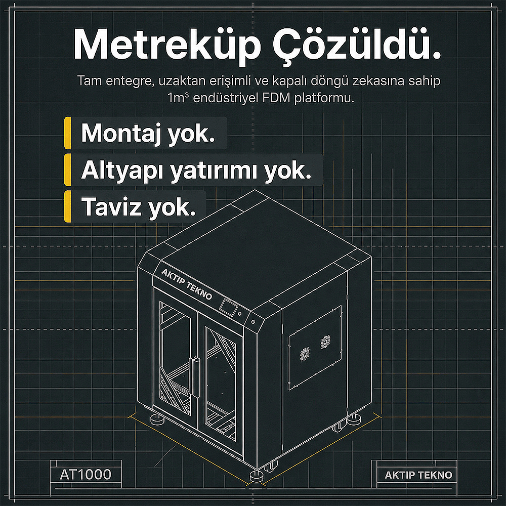AKTIP TEKNO AT1000 3D Yazıcı - 5