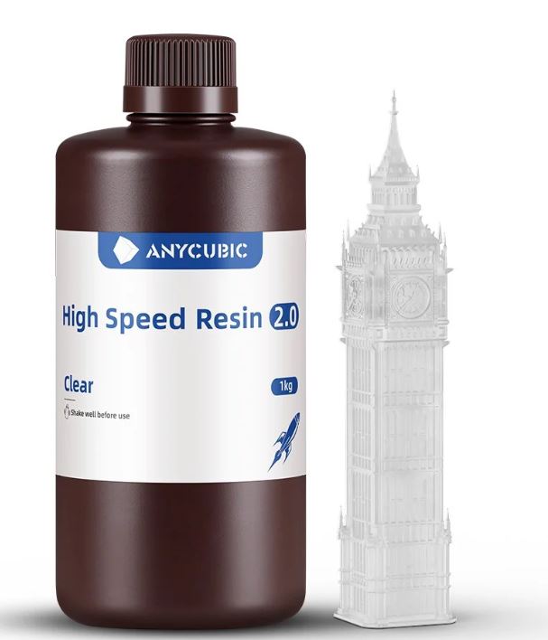 Anycubic - Anycubic High Speed Reçine 2.0 - Şeffaf - 1 kg