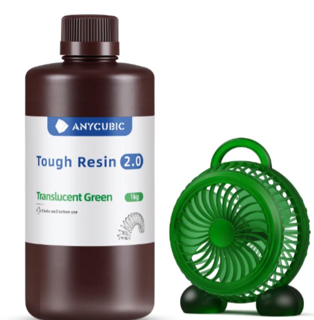 Anycubic - Anycubic UV Tough Reçine - Şeffaf Yeşil - 1 kg