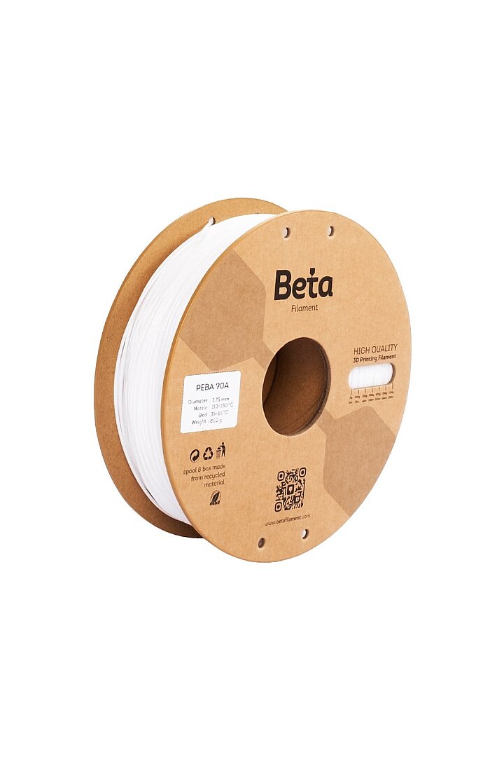Beta PEBA 90A Filament 1.75mm 800g BEYAZ