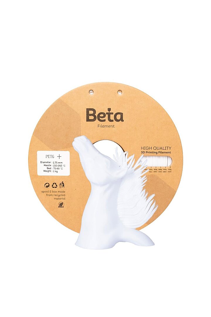Beta PETG+ Filament 1.75mm 1kg BEYAZ