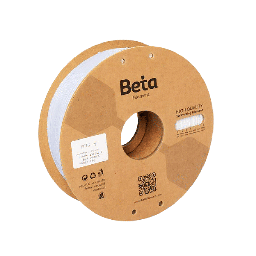 Beta PETG+ Filament 1.75mm 1kg BEYAZ (1)