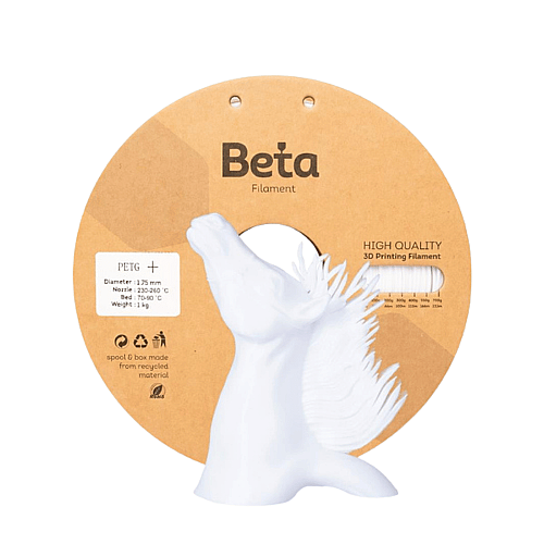 Beta PETG+ Filament 1.75mm 1kg BEYAZ - 1