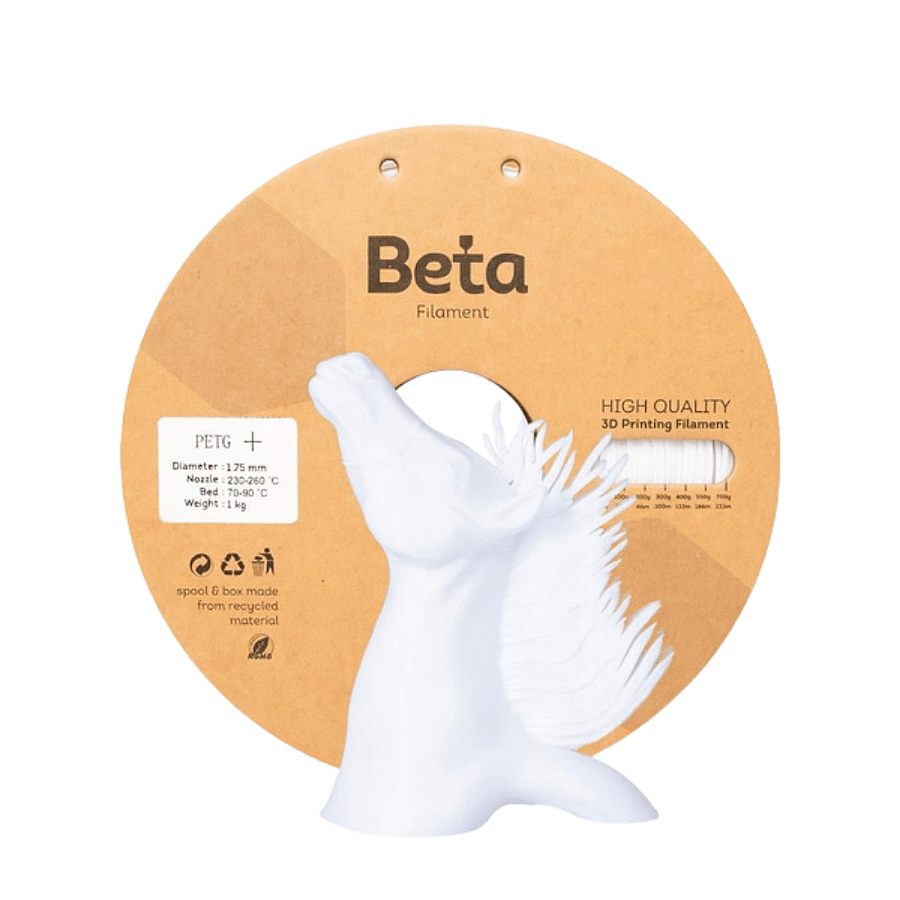 Beta PETG+ Filament 1.75mm 1kg BEYAZ