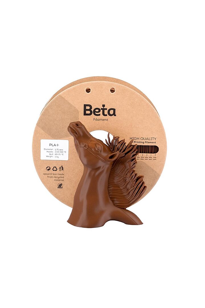 Beta PLA+ Filament 1.75mm 1kg KAHVERENGİ 