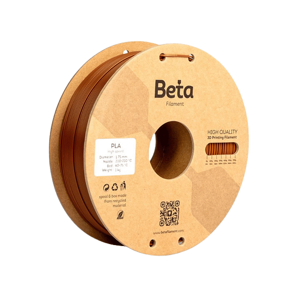 Beta PLA+ Filament 1.75mm 1kg KAHVERENGİ (1)