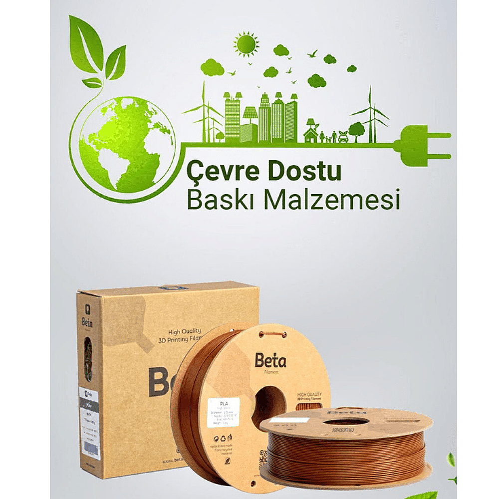 Beta PLA+ Filament 1.75mm 1kg KAHVERENGİ - 8