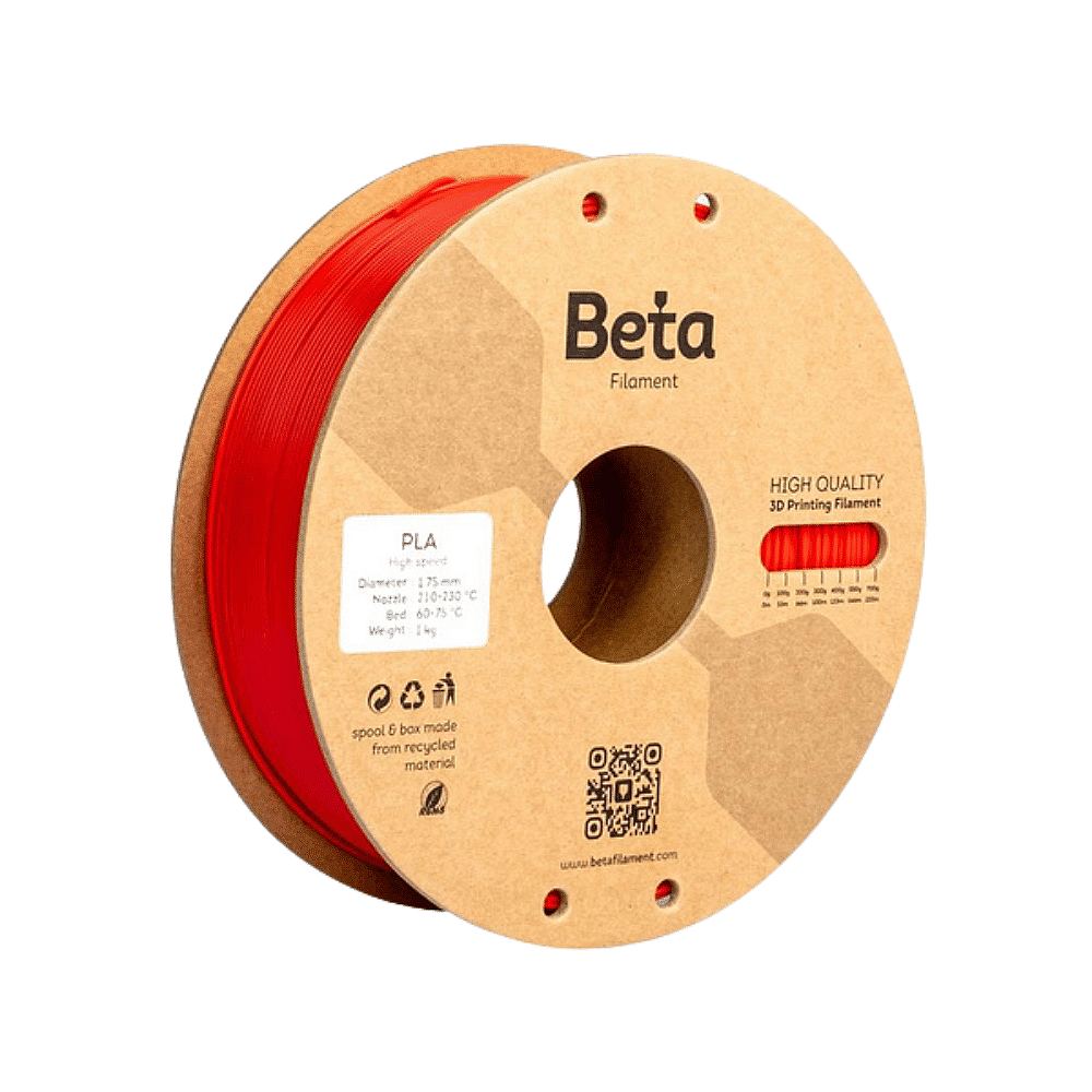 Beta PLA+ Filament 1.75mm 1kg Kiss Red KIRMIZI (1)