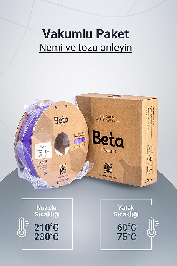 Beta PLA+ Filament 1.75mm 1kg MOR - 6