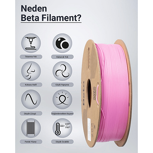 Beta PLA+ Filament 1.75mm 1kg PEMBE - 3