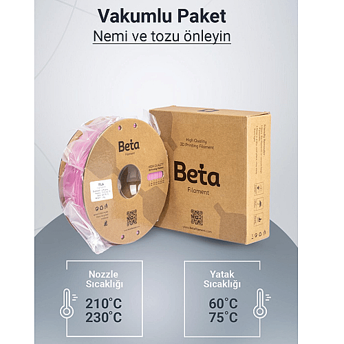 Beta PLA+ Filament 1.75mm 1kg PEMBE - 6
