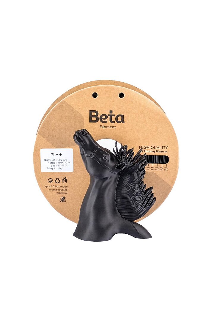Beta PLA+ Filament 1.75mm 1kg SİYAH 