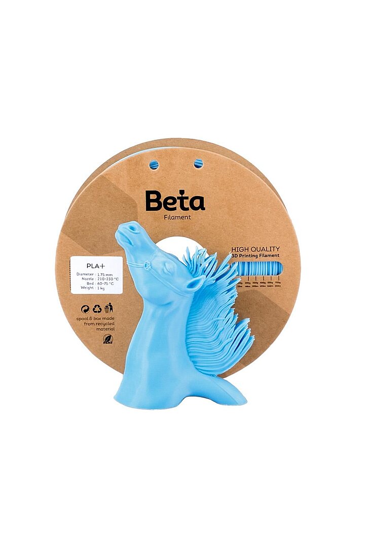 Beta PLA+ Filament 1.75mm 1kg Sky Blue AÇIK MAVİ