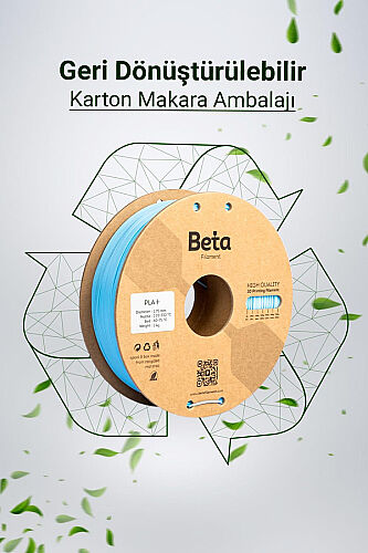 Beta PLA+ Filament 1.75mm 1kg Sky Blue AÇIK MAVİ - 7
