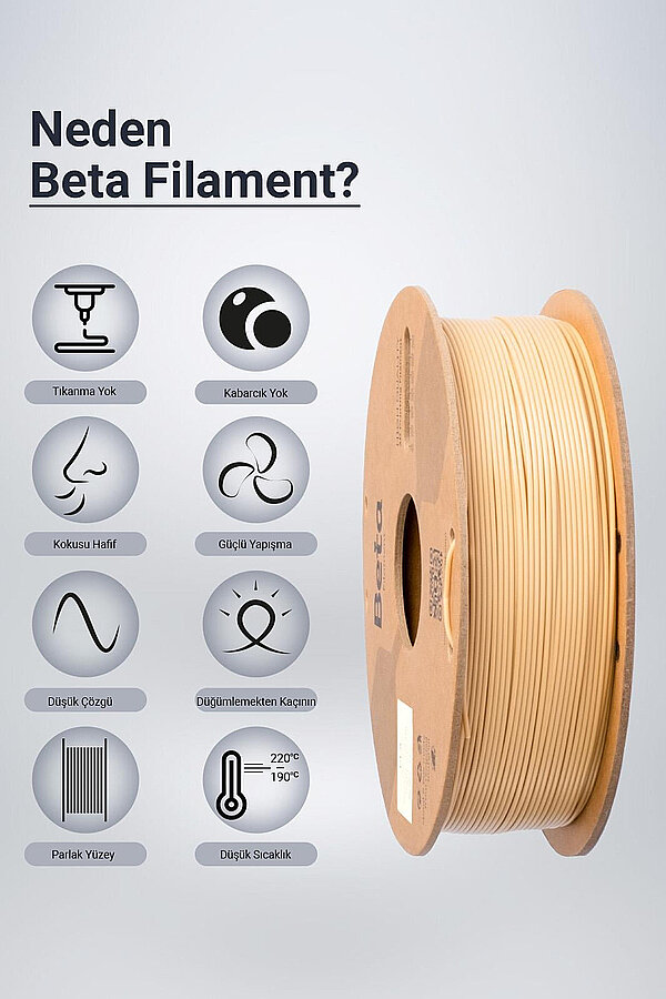 Beta PLA+ Filament 1.75mm 1kg TEN - 3