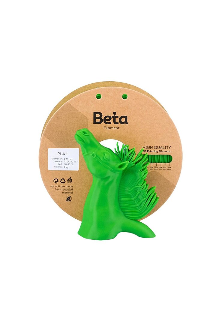 Beta PLA+ Filament 1.75mm 1kg YEŞİL 