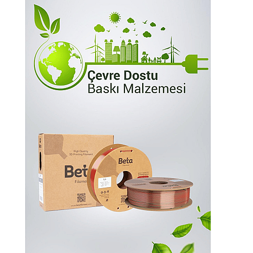 Beta PLA-Magic Silk Filament 1.75mm 1kg Red Green - 7