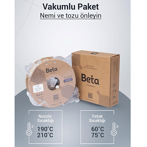 Beta PLA-Mystic Silk Filament 1.75mm 1kg Blue Purple Yellow - 6