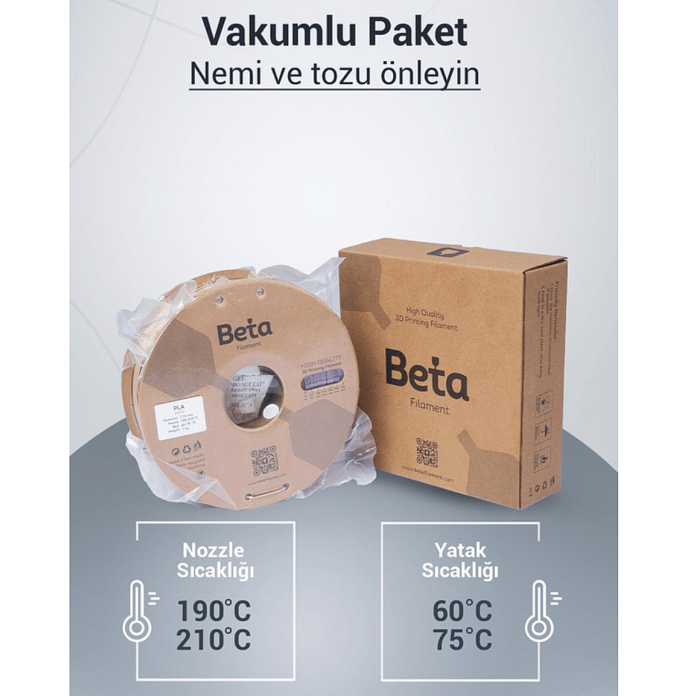 Beta PLA-Mystic Silk Filament 1.75mm 1kg Blue Purple Yellow - 6