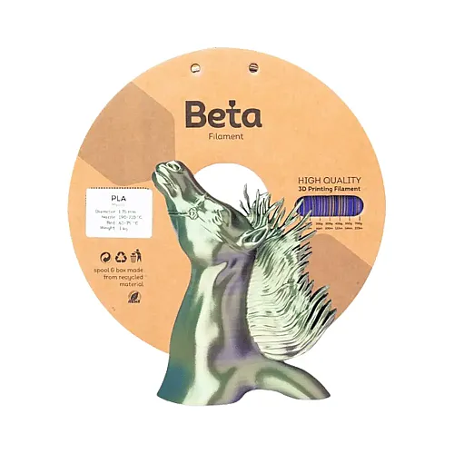Beta PLA-Mystic Silk Filament 1.75mm 1kg Blue Purple Yellow - 1
