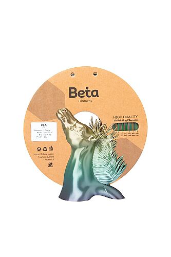 Beta PLA-Silk Filament 1.75mm 1kg Rainbow - 1