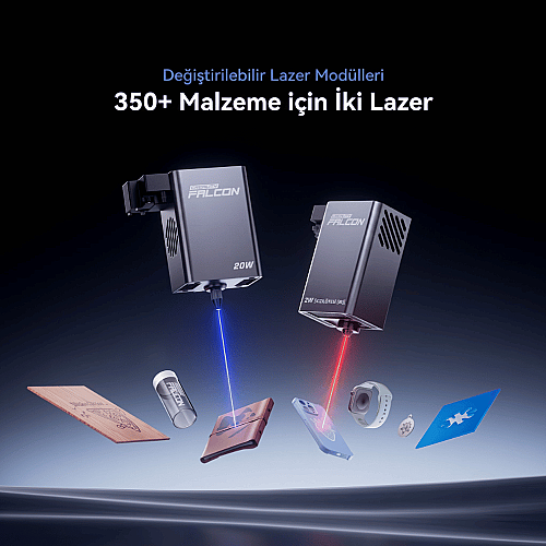 Creality Falcon A1 Pro 20W Lazer Gravür ve Kesici - 4
