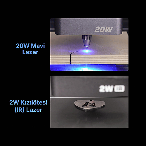 Creality Falcon A1 Pro 20W Lazer Gravür ve Kesici - 6