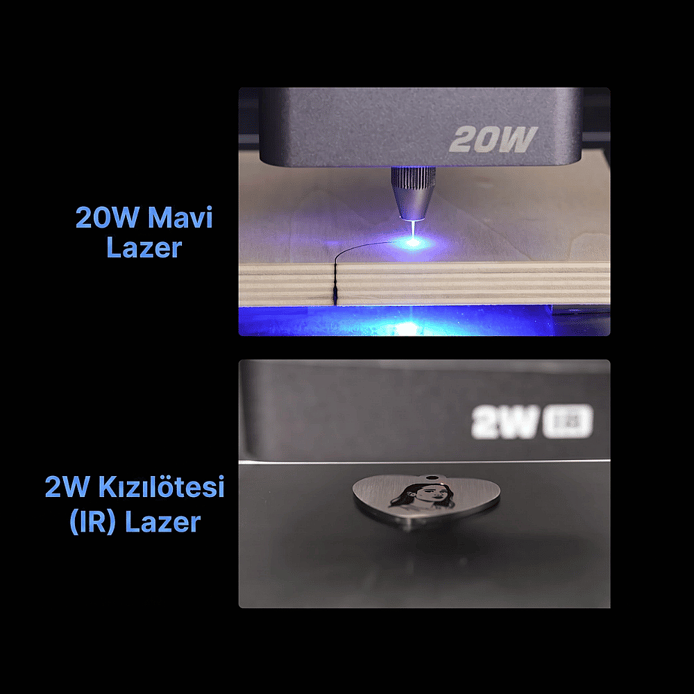 Creality Falcon A1 Pro 20W Lazer Gravür ve Kesici - 6