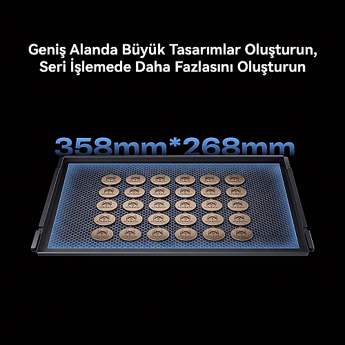 Creality Falcon A1 Pro 20W Lazer Gravür ve Kesici - 13