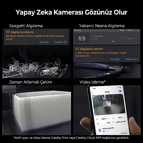 Creality K1C 3D Yazıcı (Yeni Versiyon) - 3