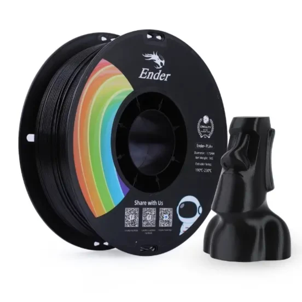 Creality - Creality PLA+ Ender Plus Filament 1.75mm 1kg SİYAH