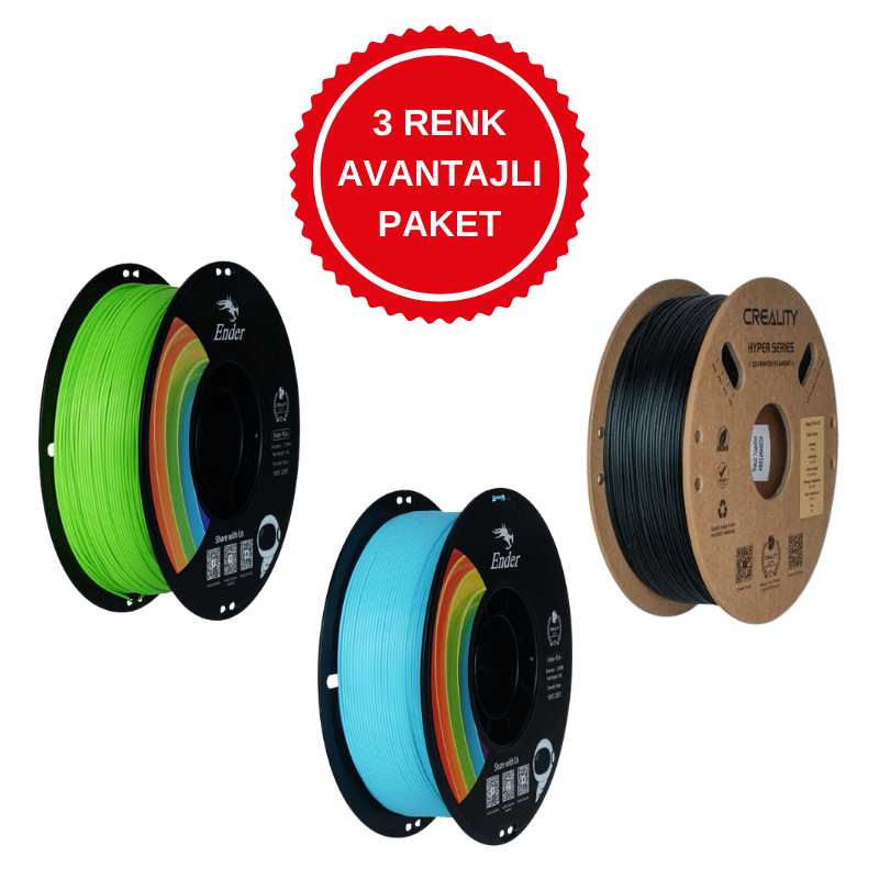 Creality - Creality PLA Filament 3 Renk Avantajlı Paket