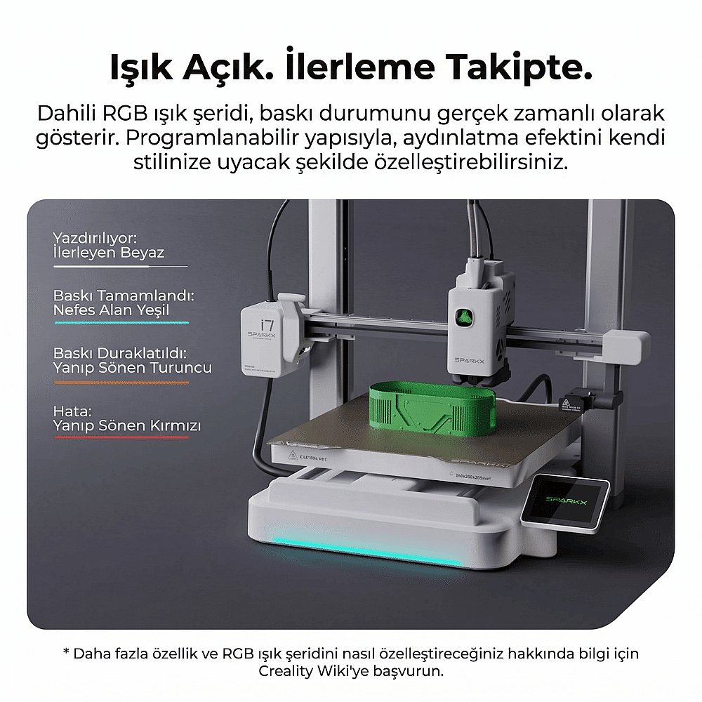 Creality SparkX i7 Combo 3D Yazıcı - 9