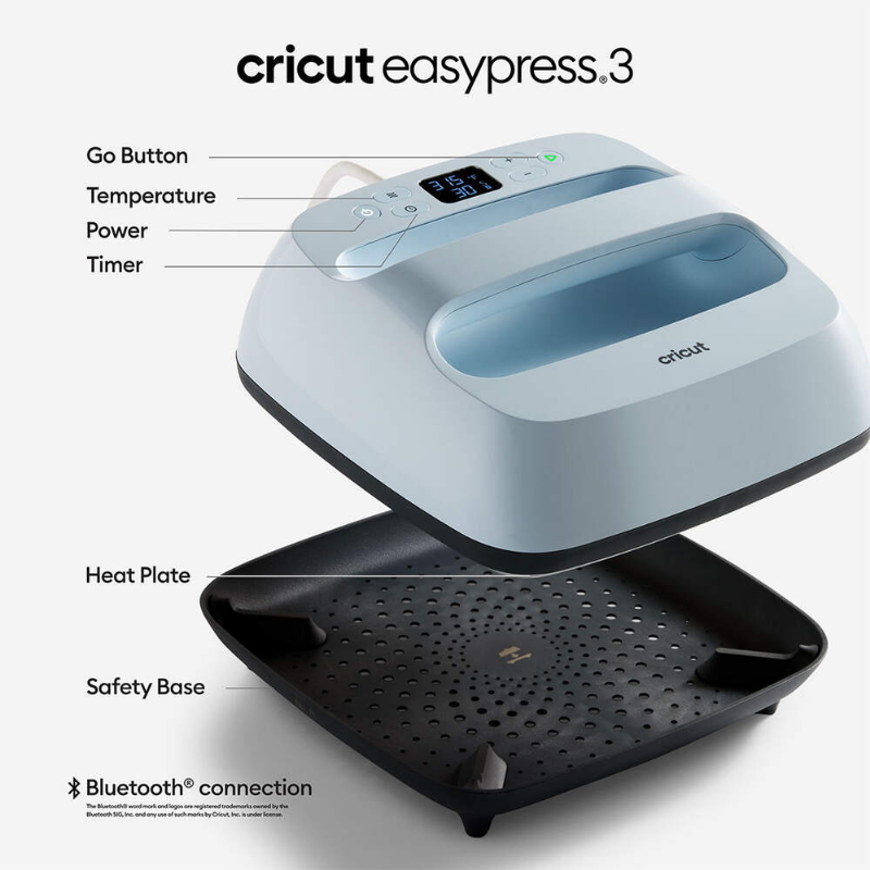 Cricut EasyPress 3 Isıtıcı Mavi (25x30cm)
