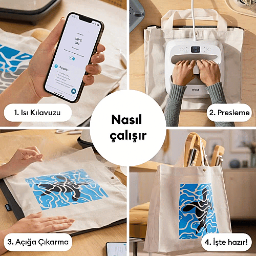 Cricut EasyPress SE Isıtıcı Krem (23x23cm) + Mat - 5