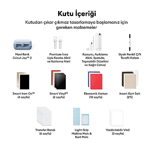 Cricut Joy 2 Başlangıç Paketi (Kesici Makine + Sarf Malzeme Paketi) - 3