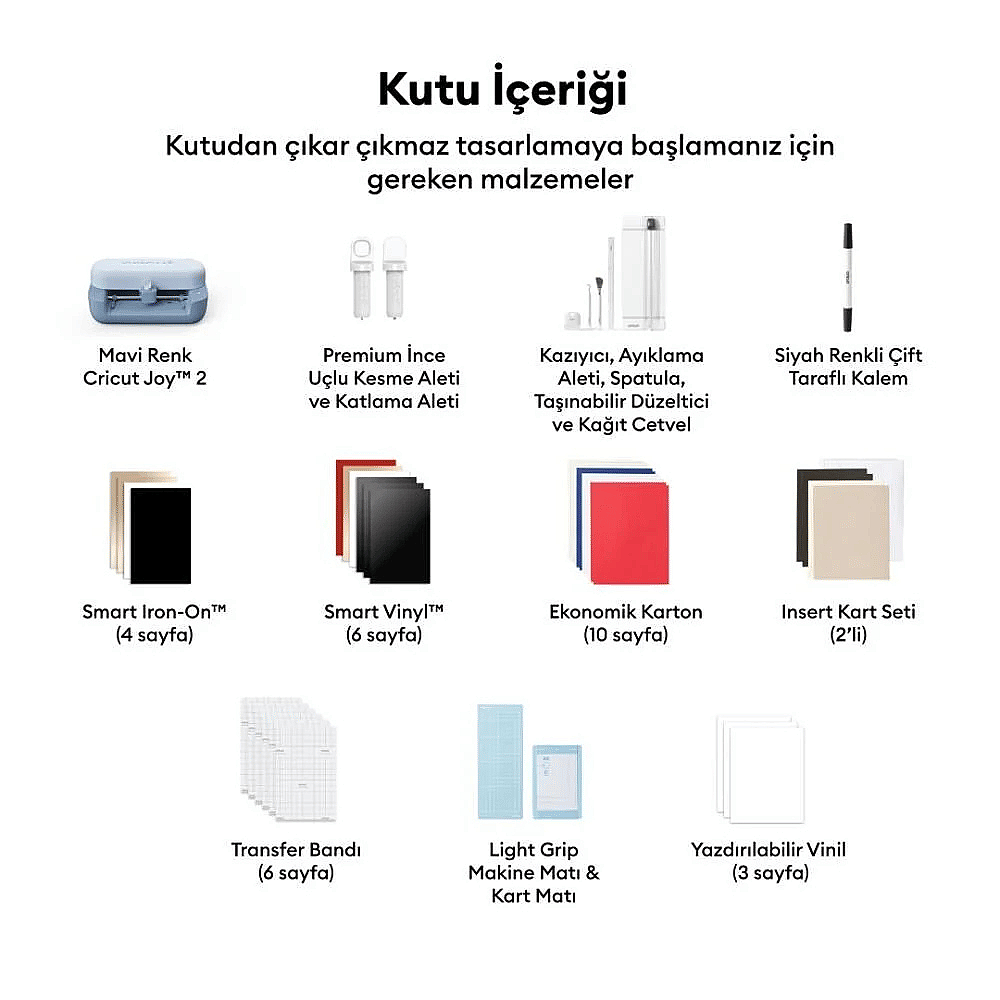 Cricut Joy 2 Başlangıç Paketi (Kesici Makine + Sarf Malzeme Paketi) - 3