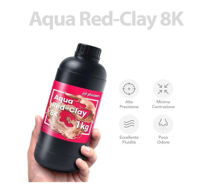 Phrozen Aqua 8K Reçine - Kil Kırmızısı 1Kg