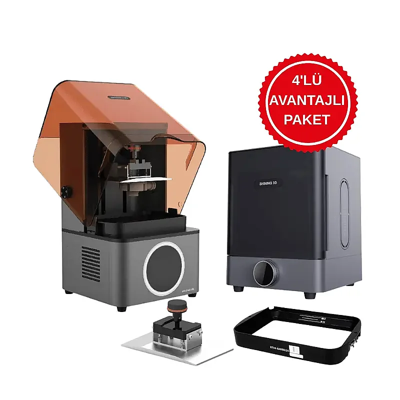 Shining 3D AccuFab-L4K 3D Yazıcı 4'lü Avantajlı Paket