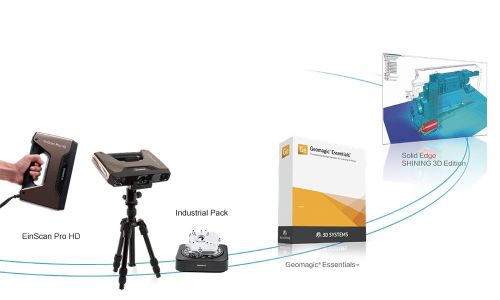 Shining 3D EinScan Pro HD 3D Tarayıcı Tersine Mühendislik Paketi - Thumbnail