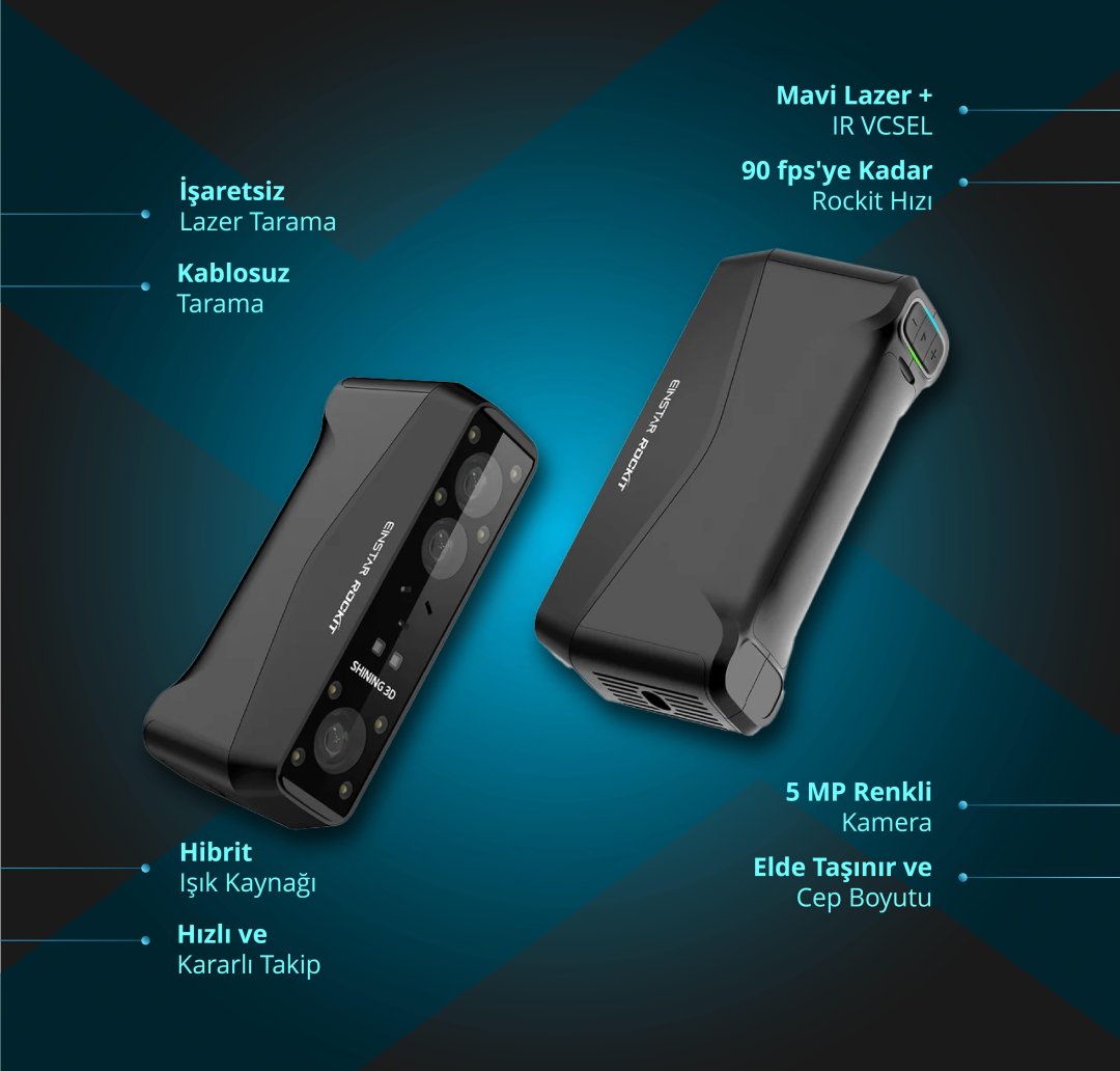 Shining 3D - Shining 3D EINSTAR Rockit 3D Tarayıcı