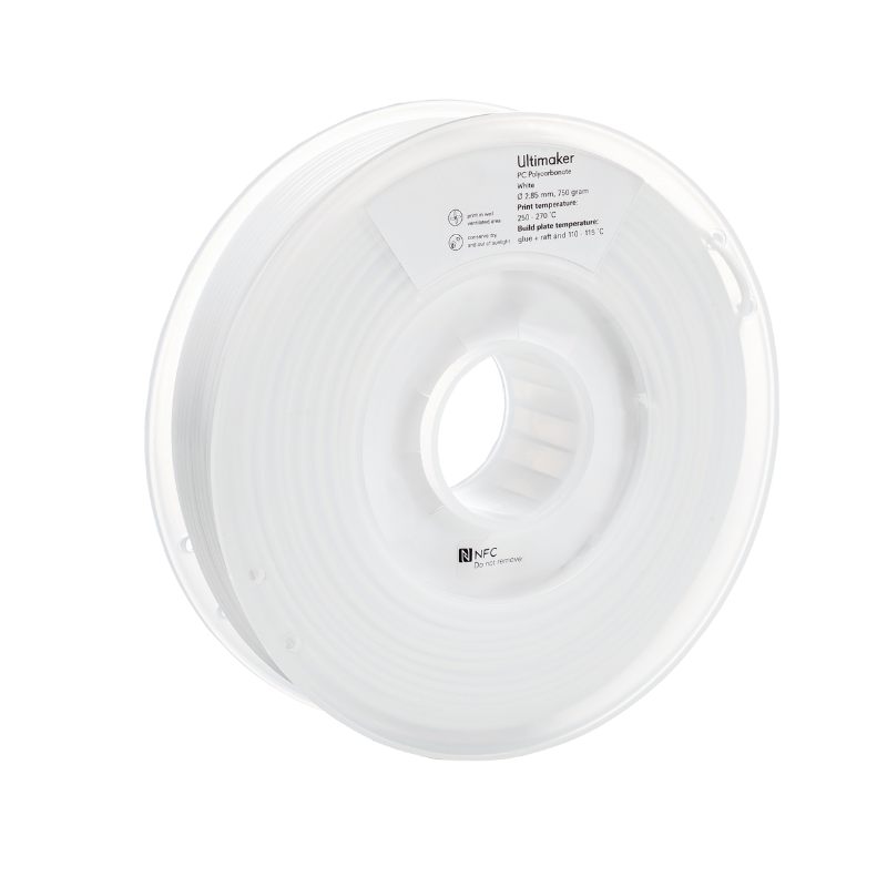 UltiMaker - Ultimaker PC Filament 2.85mm 750g BEYAZ (1)