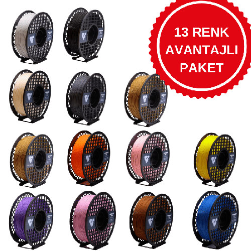 Valment PLA Premium Filament 13 Renk Avantajlı Paket - Thumbnail