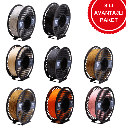 Valment PLA Premium Filament 8 Renk Avantajlı Paket - Thumbnail